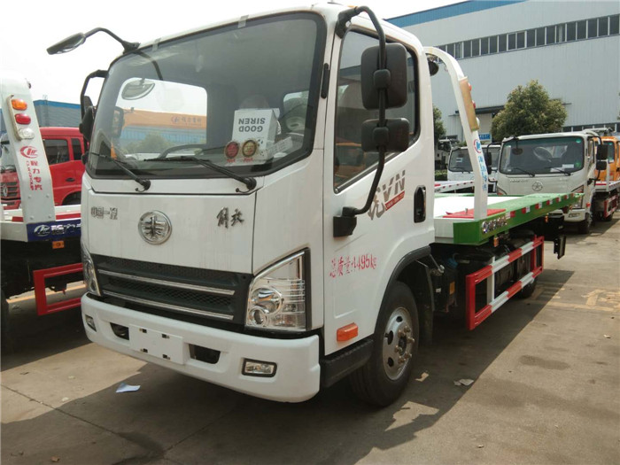 解放虎V藍牌一拖二清障車