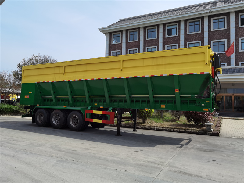 雙胎HV型大廂HLV9407ZLS-履帶式傳送帶自卸半掛車(chē)